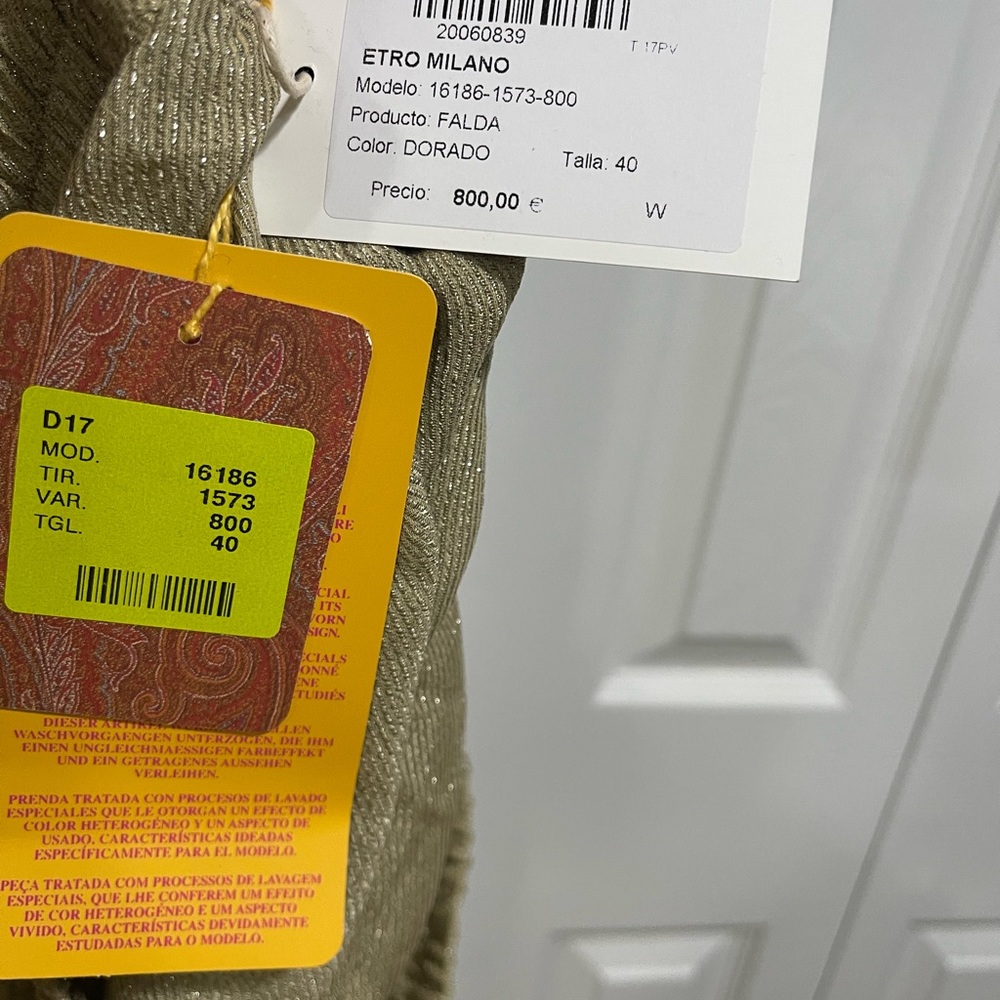 Etro Golden Shimmer skirt - Picture 7 of 8